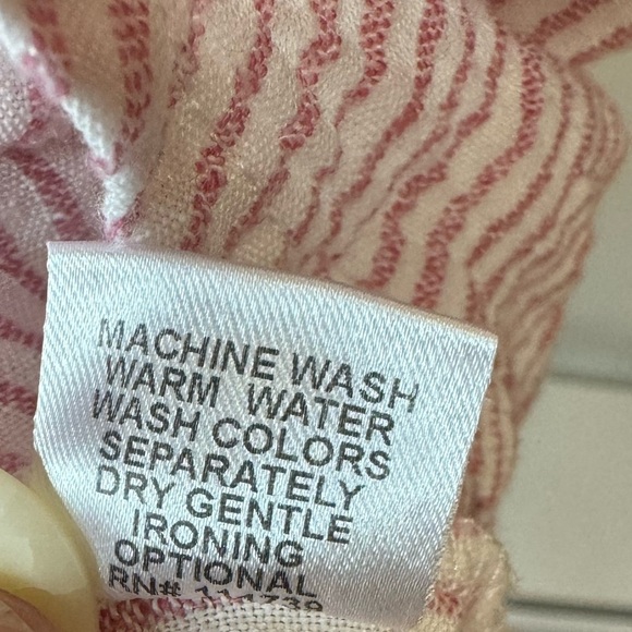 Linen blazer 100% natural fibers collared button up jacket oversized pinstriped - Picture 8 of 9